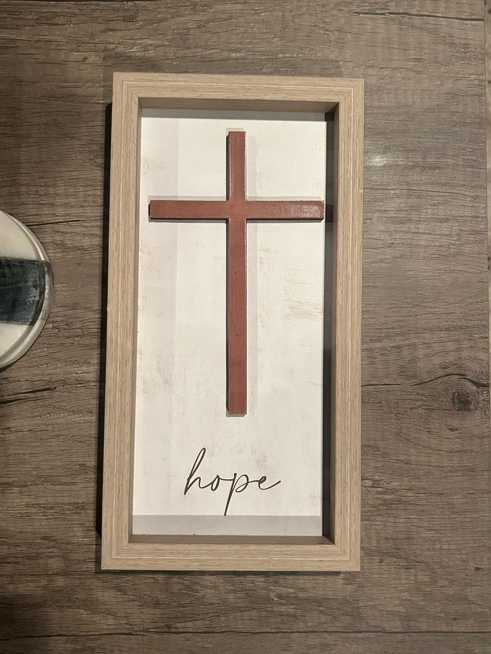 Cross Framed Wall Decor
